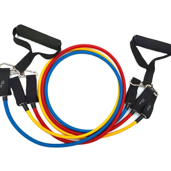 

11 Pcs Latex Exercise Elastic Pull Straps Yoga Fitness Rubber Workout Equipment Latex Resistance Bands, Can be customized