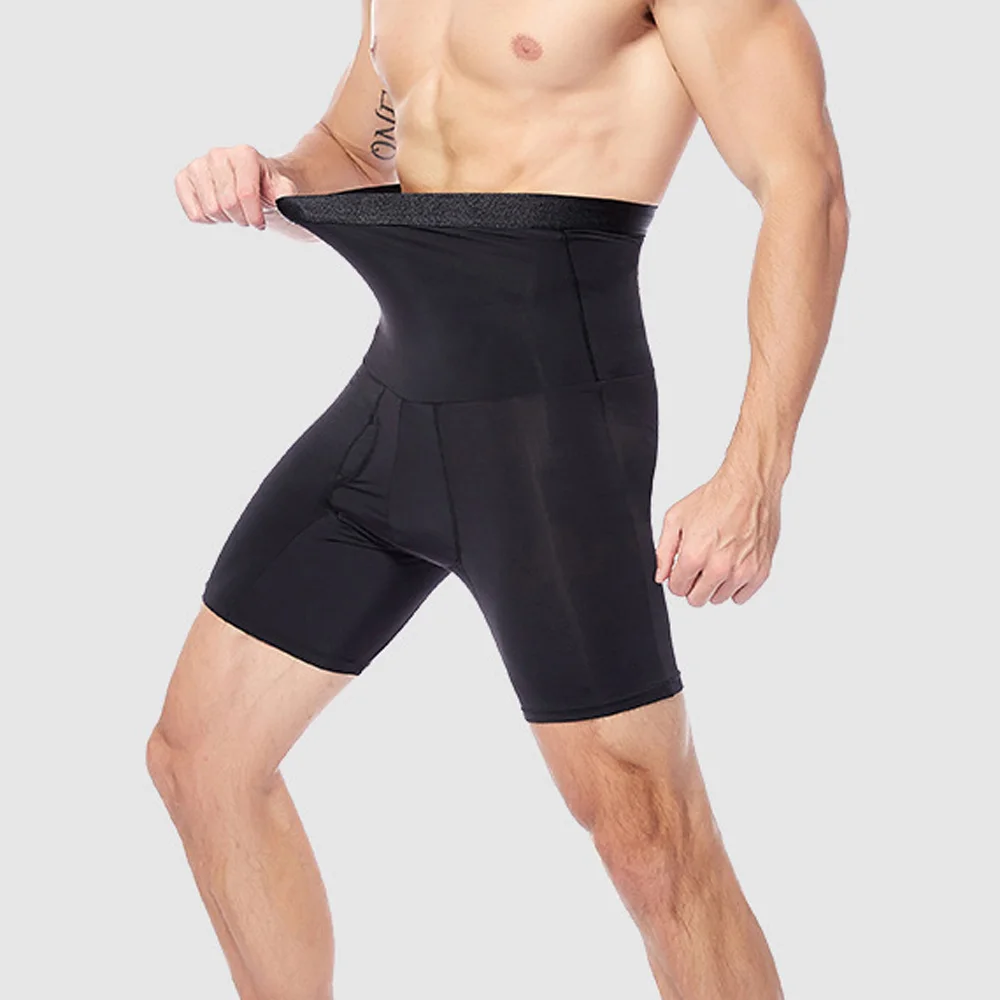 

High Quality Slimming Underwear Men seamless Non-slip Tummy Leg Control Pants High Waist Shaper Short faja