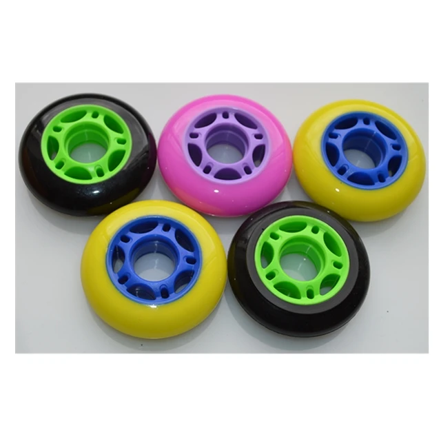 Factory price led flash light speed inline skate wheel in many size and colour100mm