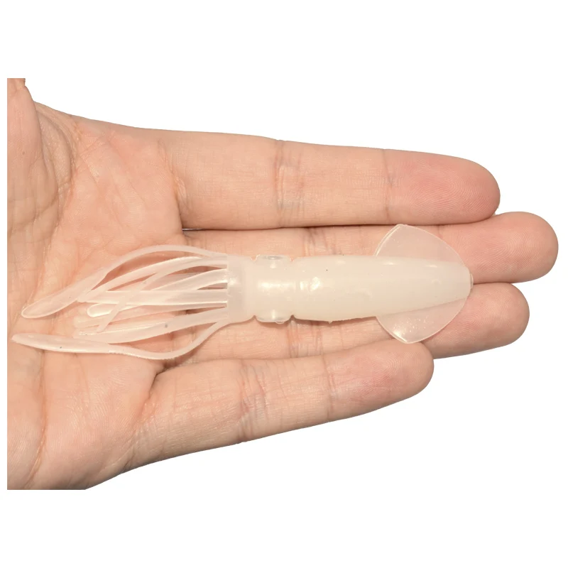 

Wholesale 105mm 8.5g horn Squid lure rubber Octopus Skirts fishing soft plastic bait squid jig