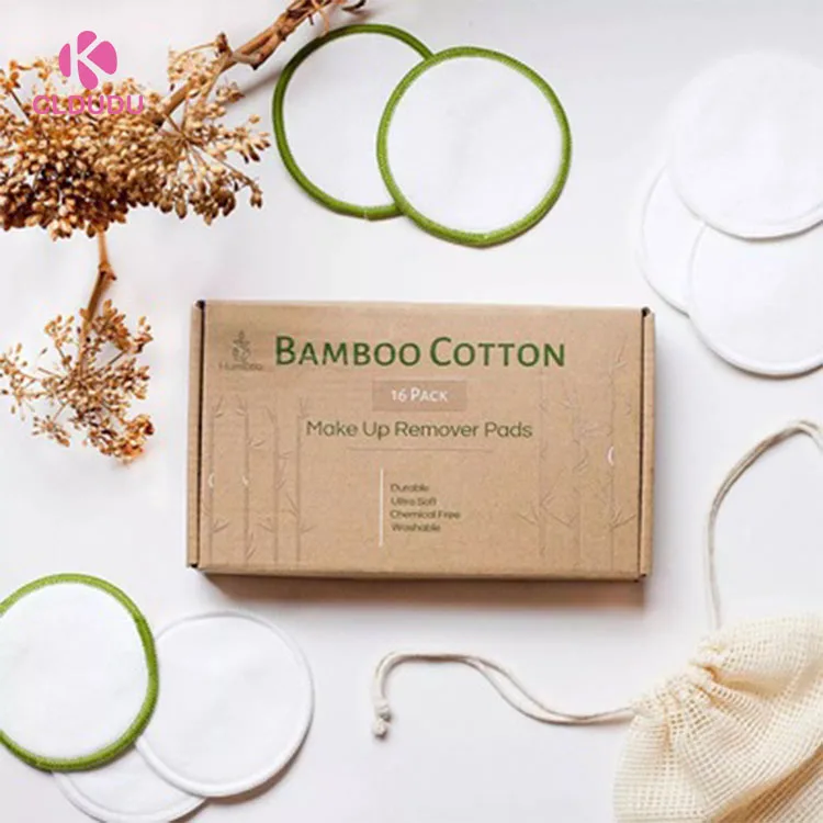 

Eco-Friendly Facial Cleansing reusable microfiber bamboo makeup remover pads