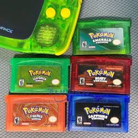 

5 kinds of pokemon game cartridge for gbc game card series boy games for GBA SP cards