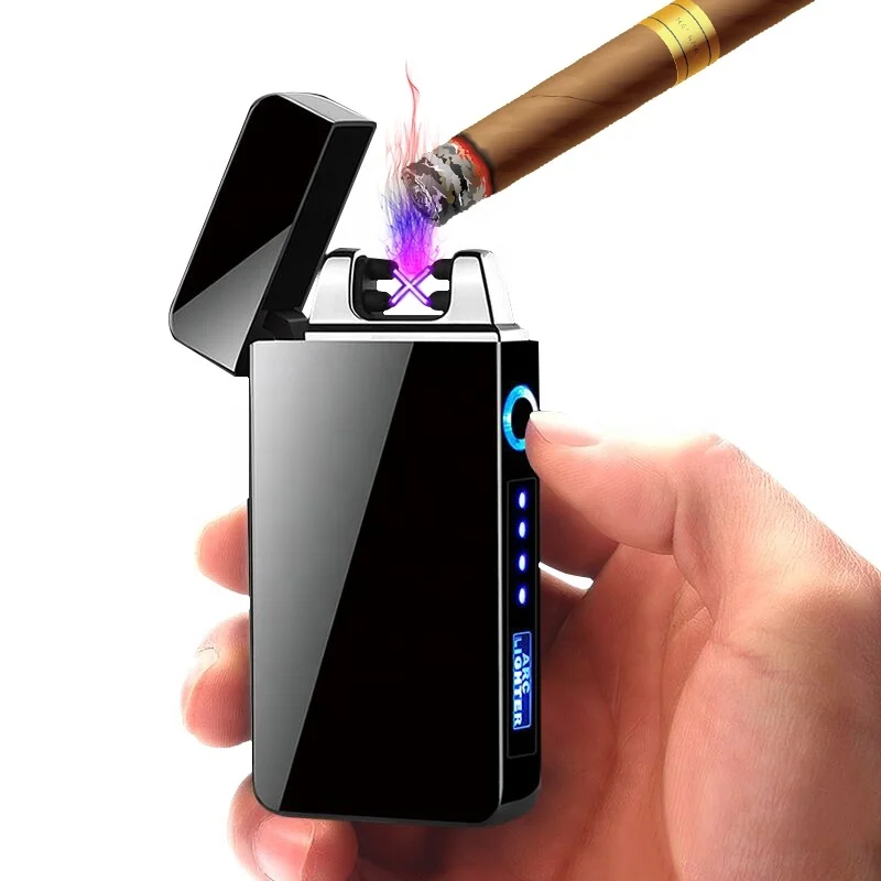 

JOFI Men's Gift USB Electric Lighter encendedor electr Rechargeable Electronic Lighters ARC Flameless Windproof Lighter, 10 colors