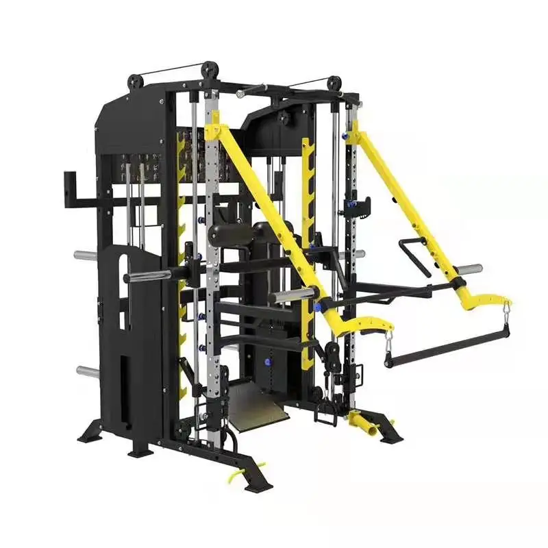 

New technology comprehensive training device Smith machine gantry fitness equipment squat rack pulley trainer Smith machine, Optional