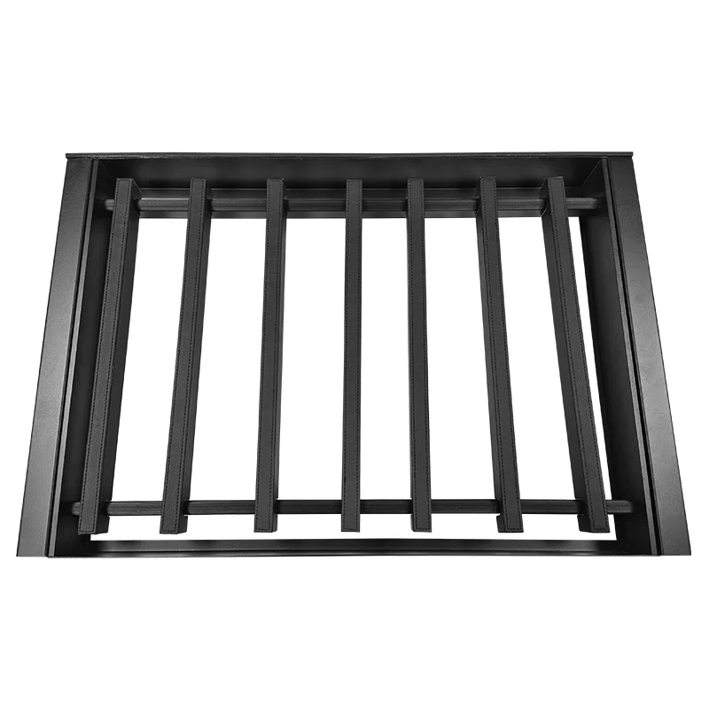 

New design Home furniture PU leather wardrobe storage rack, Black/orange