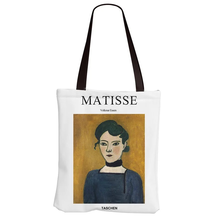 

2021 Vintage oil painting Renaissance large capacity shopping bag Matisse canvas Tote bag