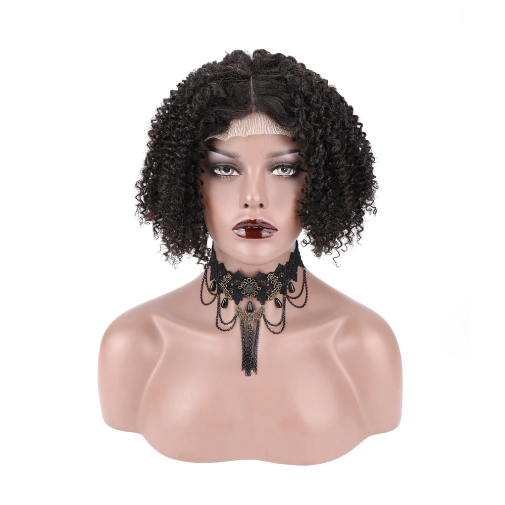 

4x4 Lace Closure Short Kinky Curly Bob Wigs Kinky Curly Human Hair Bob Lace Front Wigs Kinky Curl Wigs For Black Women