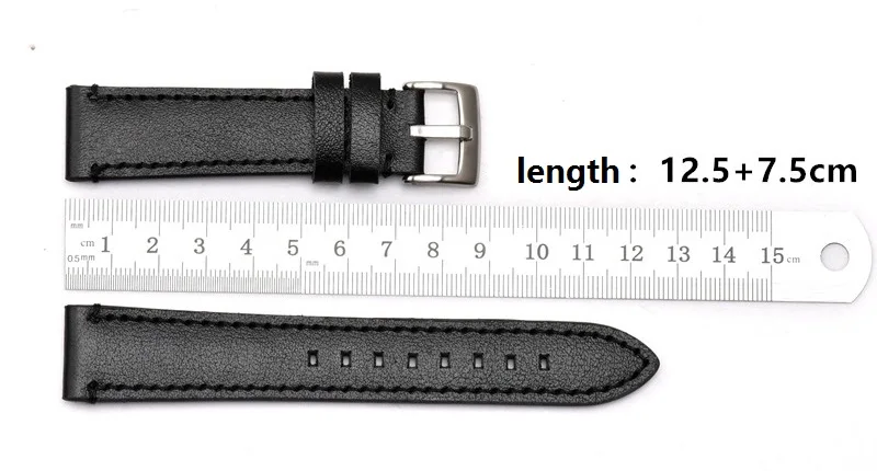 18mm 20mm 22mm 24mm Leather Watchband Smart Watch Leather Band