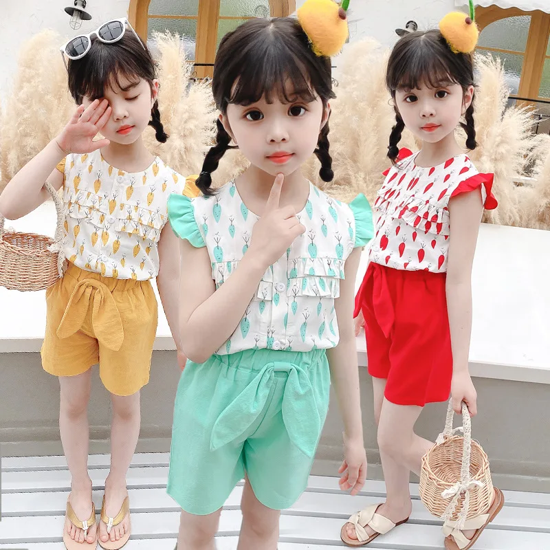 

China kids clothing sets two piece pants set baby girl clothes, Picture