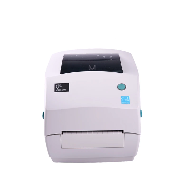 

Original Brand New Zebra GK888T Desktop Thermal Transfer/ Direct Thermal Modes Barcode Printer 203dpi Replacement ZD888, White color