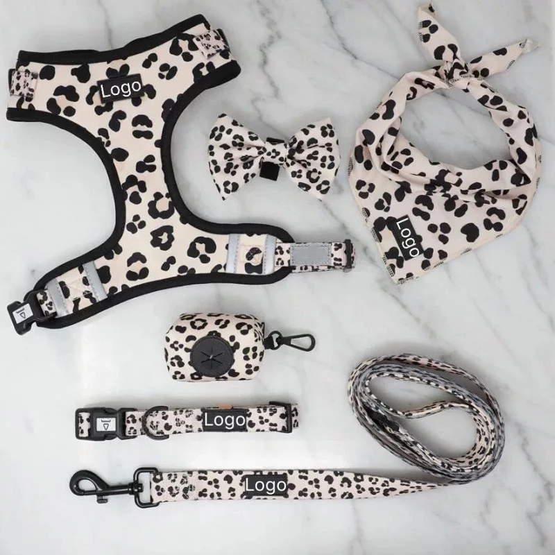 

Neoprene Dog Harness No Pull Reflective Breathable Adjustable Neck Padded Collar Logo Lead Collar Padded Vest Dog Harness Mesh, Customized color