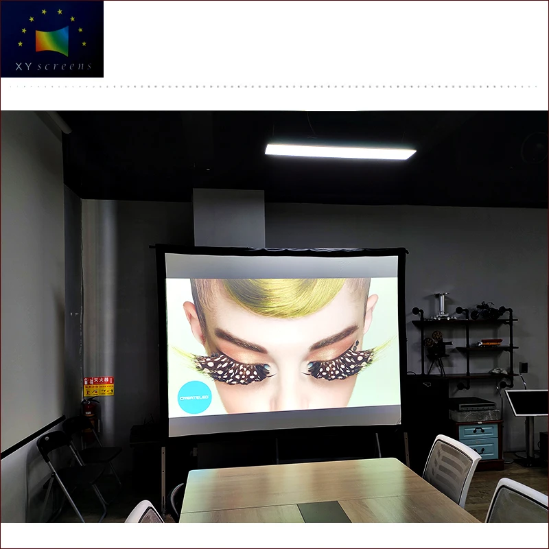

16:9 indoor outdoor use portable flexible white fast foldable projection screen FF1-WF1