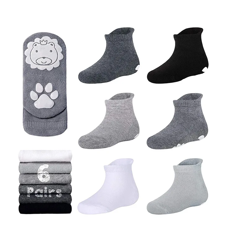 

MY-227 High Quality Cute Breathable Baby Socks With Grips, Custom color