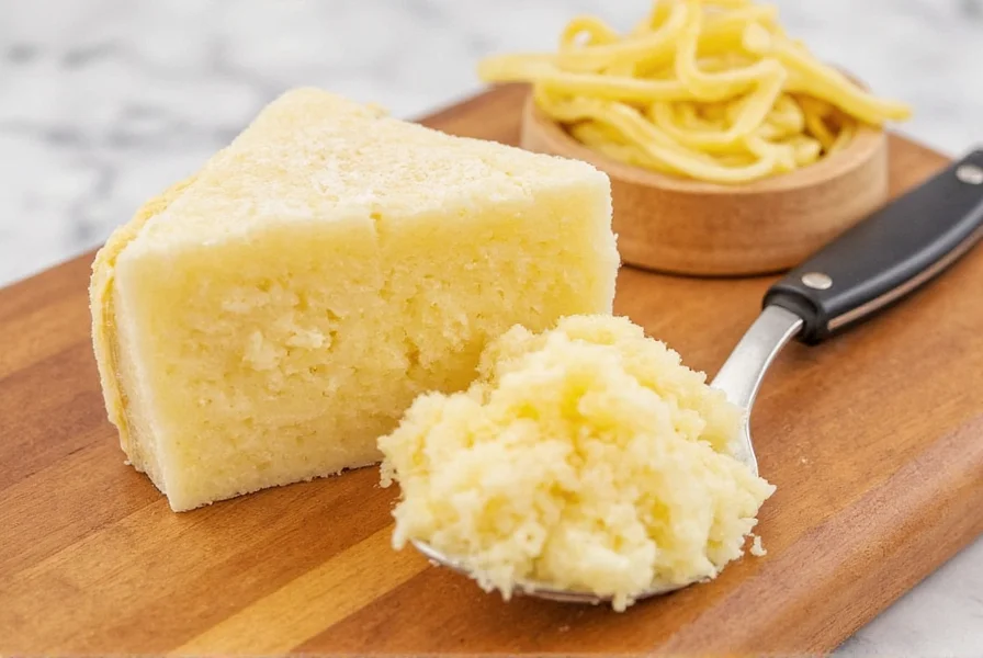 Parmesan cheese wrapped in wax paper and foil