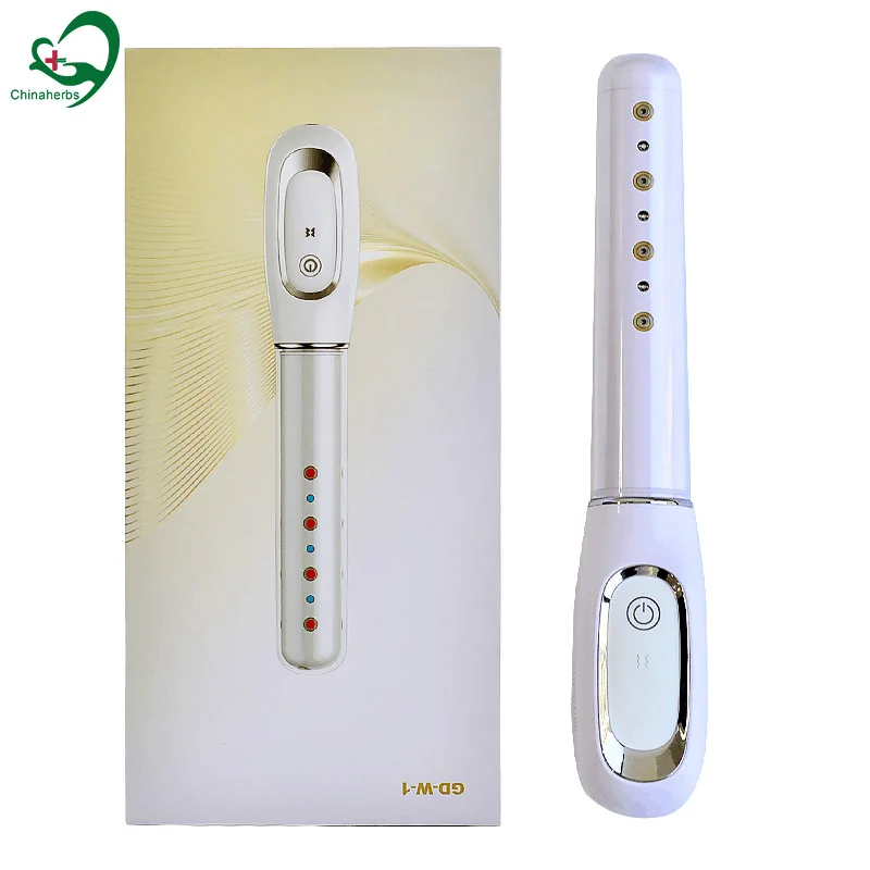 

Vagina tightening product with red laser and blue light laser vaginal rejuvenation wand tightening machine physical therapy, White