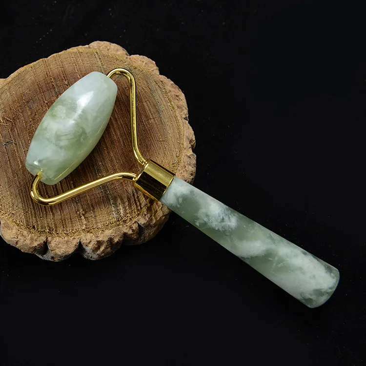 

Hot Sale xiuyan jade roller tools for Anti aging facial massage Most popular XiuYan jade roller facial beauty, Green