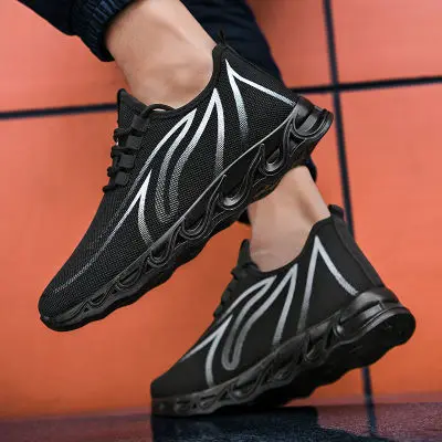 

Factory cheap breathable men shoes casual new style mesh shoes men fashion casual shoes, White/black/red