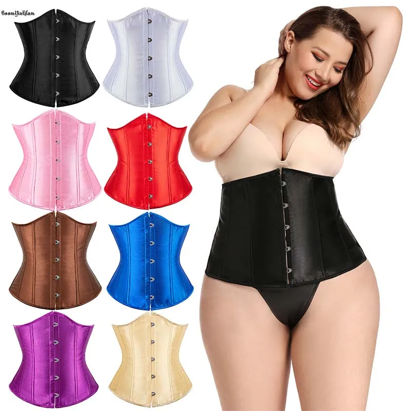 8 Colors Gothic Plus Size Women High Waist Waist Cinchers Abdomen Control Corset Belt Shapewear Weight Loss