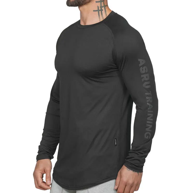 

Men's Sports Outdoor Long sleeved Sweat Absorbent Basketball Running T-shirt