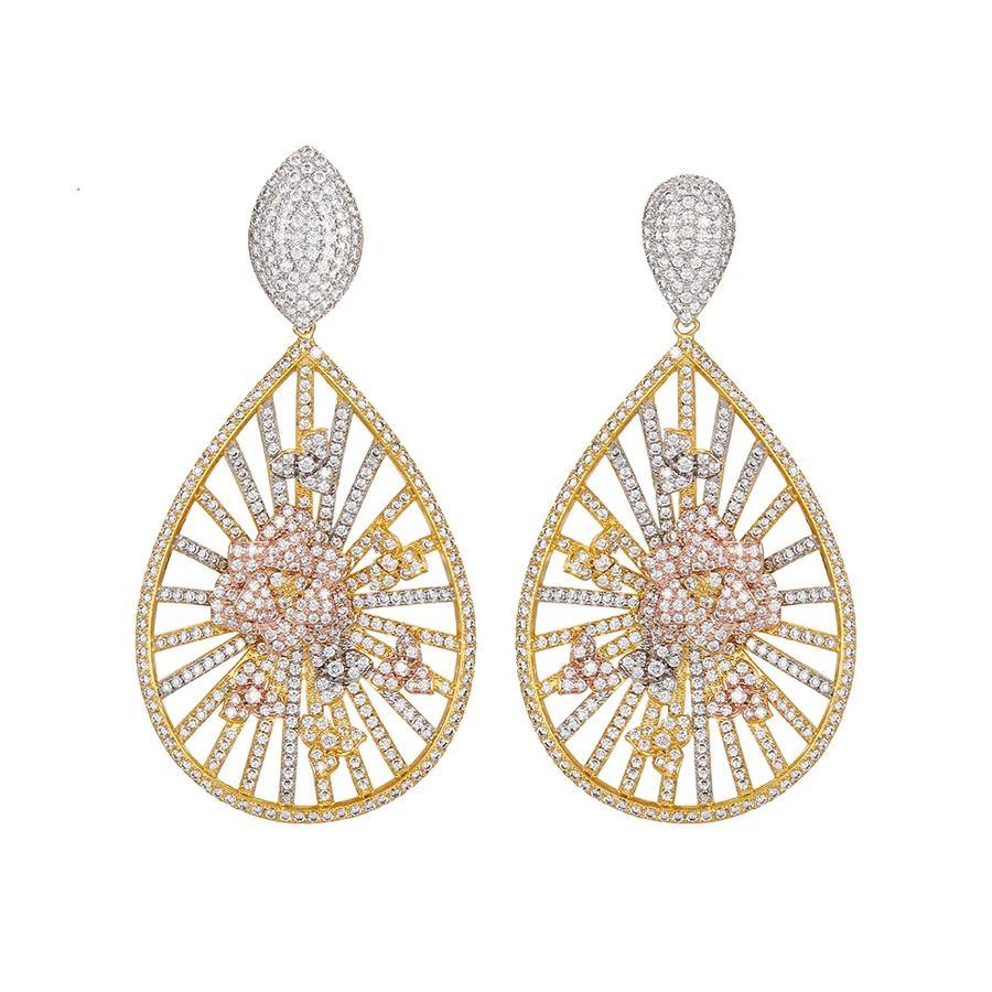 

1313 xuping jewelry custom Luxury crystal Parisian style mini earrings, sample for sale with free shipping
