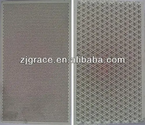 
gas heater infrared honeycomb ceramic square plate 