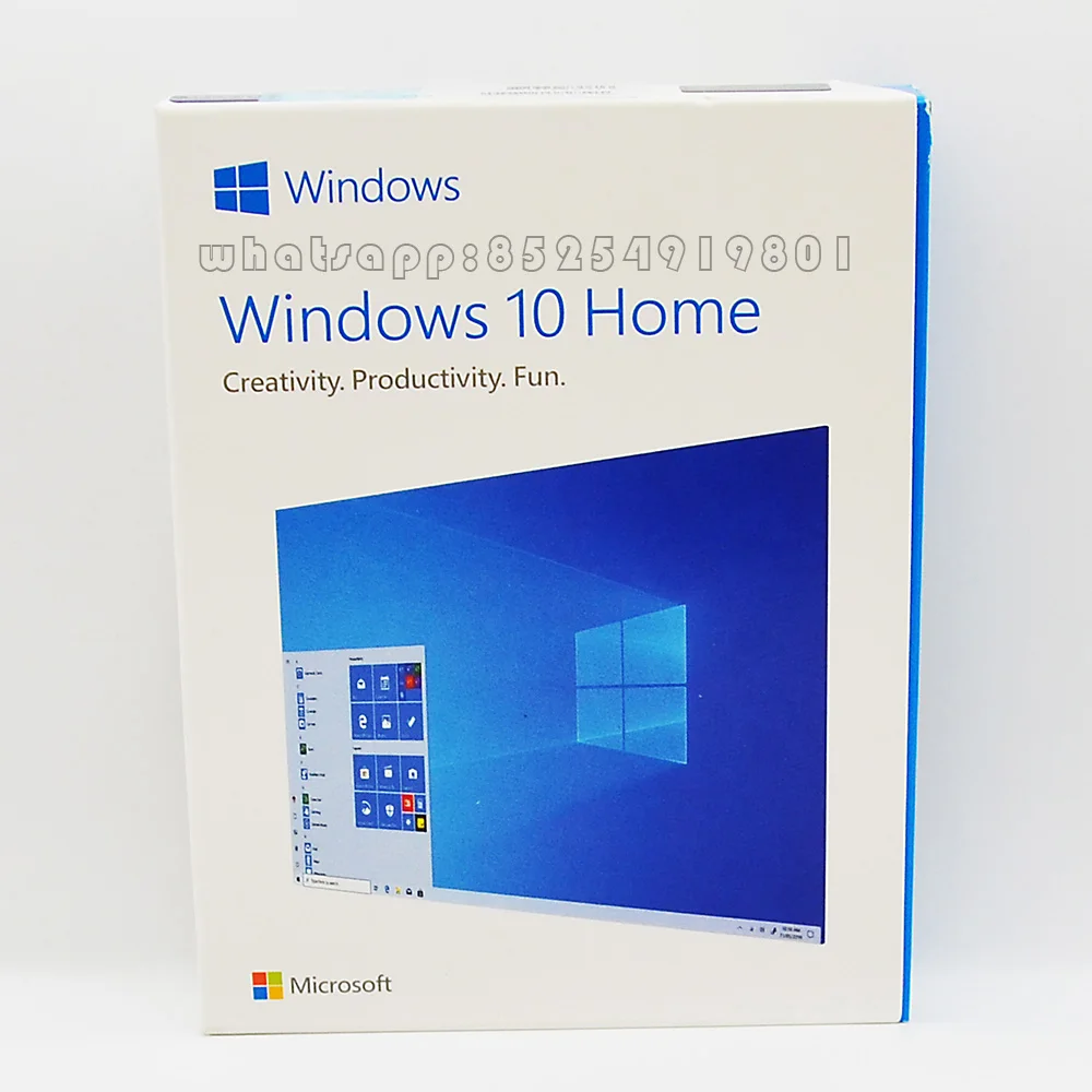 

Microsoft Windows 10 Home English USB Box Hardware Software Download Windows 10 Home
