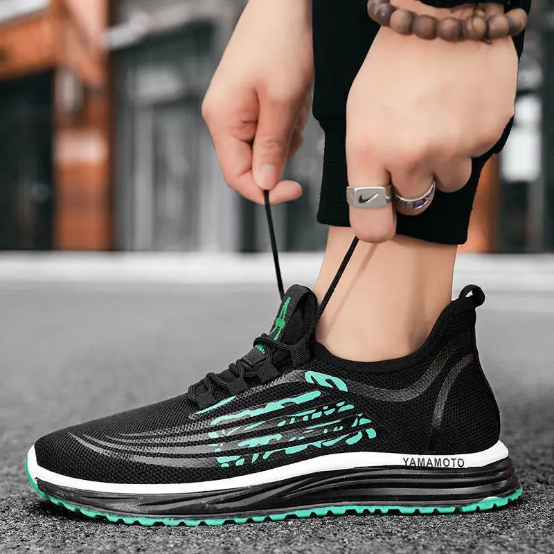 

High Quality Factory Knitted Upper Sports Shoes Sneakers Men Shoes Sport Tennis Shoes Men