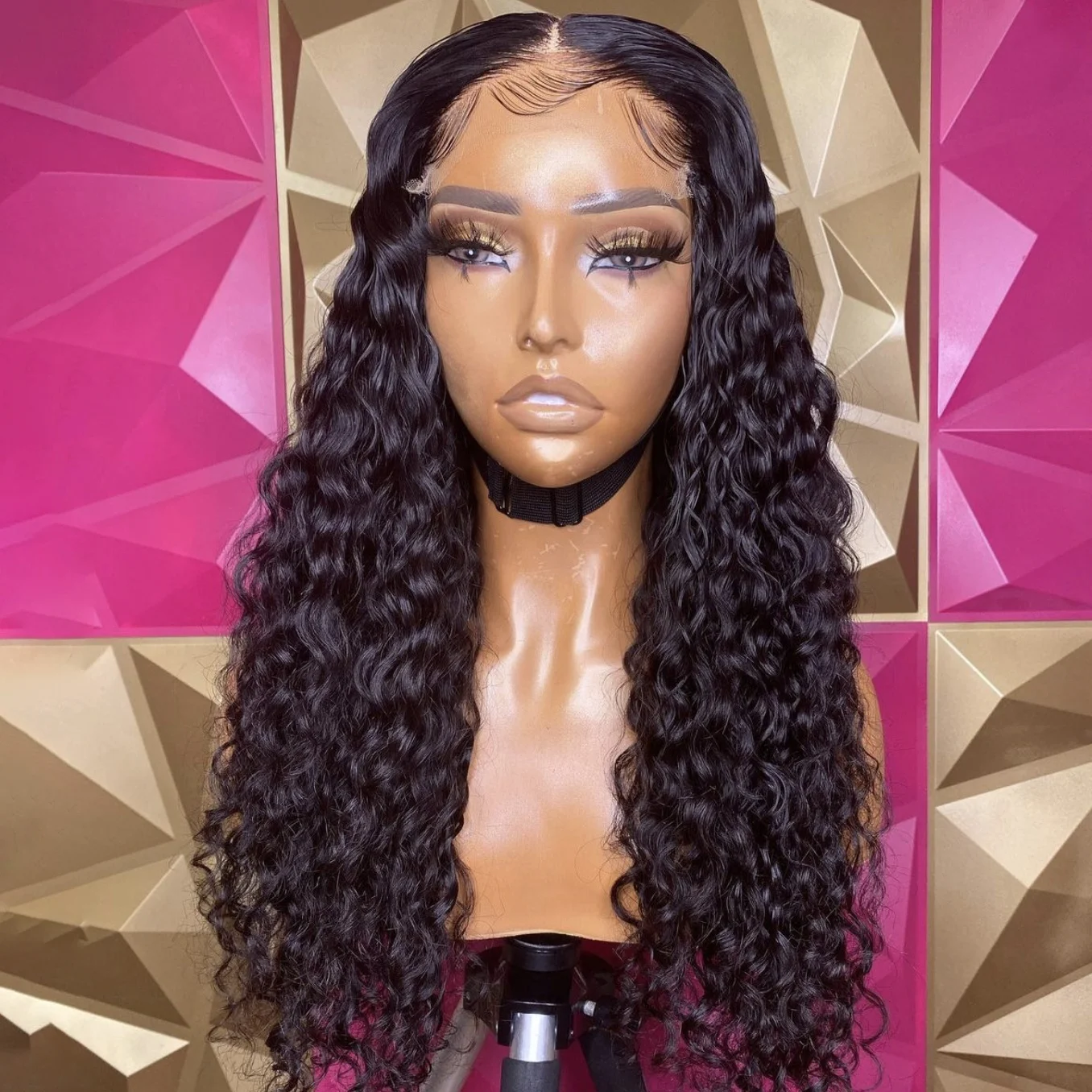 

Free Shipping Water Wave Lace Front Wig Baby Hair 13*4 hd lace wigs Raw 100% Brazilian human hair Deep Wave Wigs For Black Women