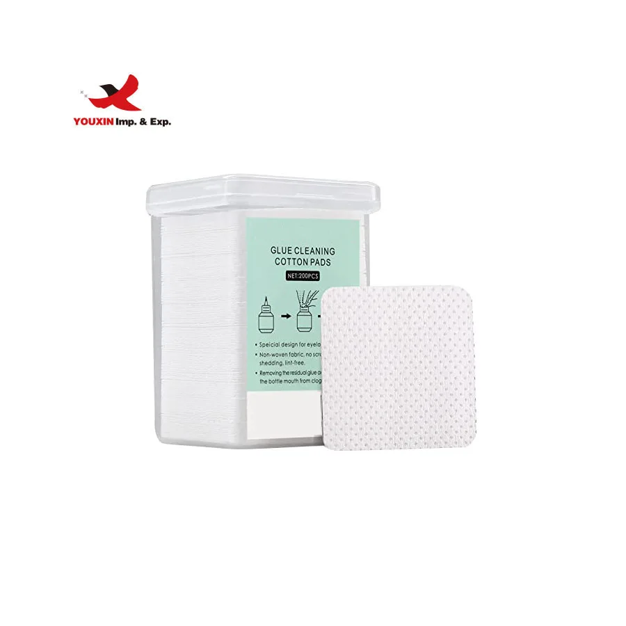 

FENGFLY Glue Cleaning Cotton Pads Non-Woven Wipes Glue Wiping Cloth For Clean Lash Extension Glue