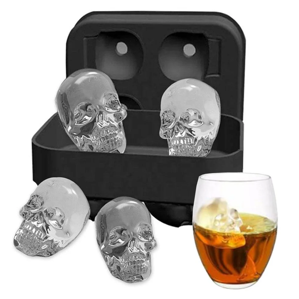 

Food Grade silicone ice cube tray Silicone ice cube mold with 4 cavity, Pantone color