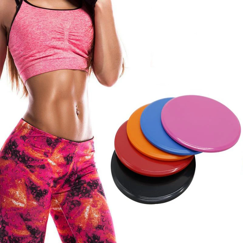 

2 pcs Colorful Sport Slider Plate Fitness Sliding Plate For Yoga Gym Exercise Training Exercise Equipment Plate For Body, Red, pink, yellow, blue, black, etc.