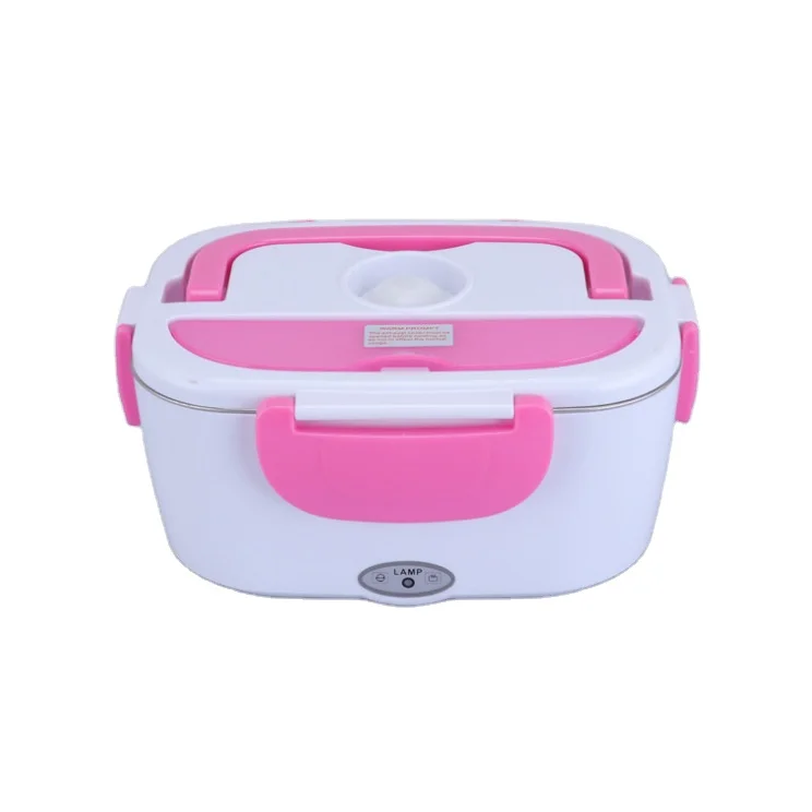 

Amazon 110V/220V 1.05L Plastic Portable Tiffin Heated Bento Thermo Food Warmer Electric Heating Lunch box, Blue / green / orange / pink