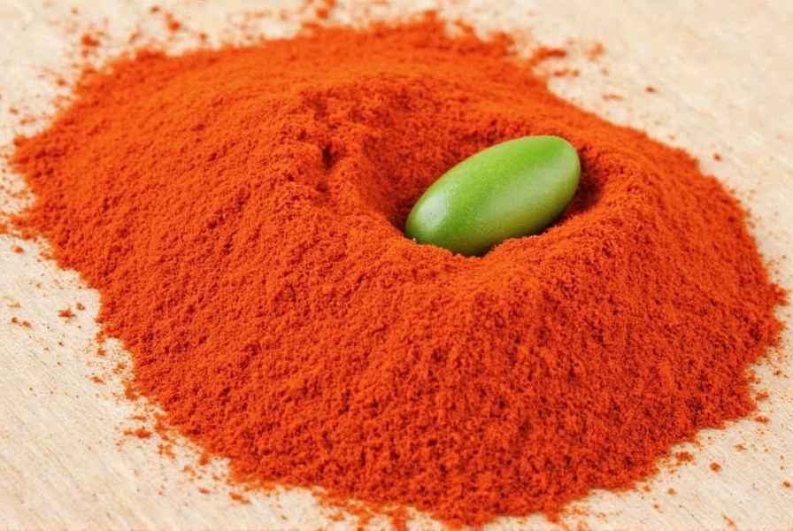 Chef sprinkling paprika into traditional Hungarian goulash with steam rising from the pot