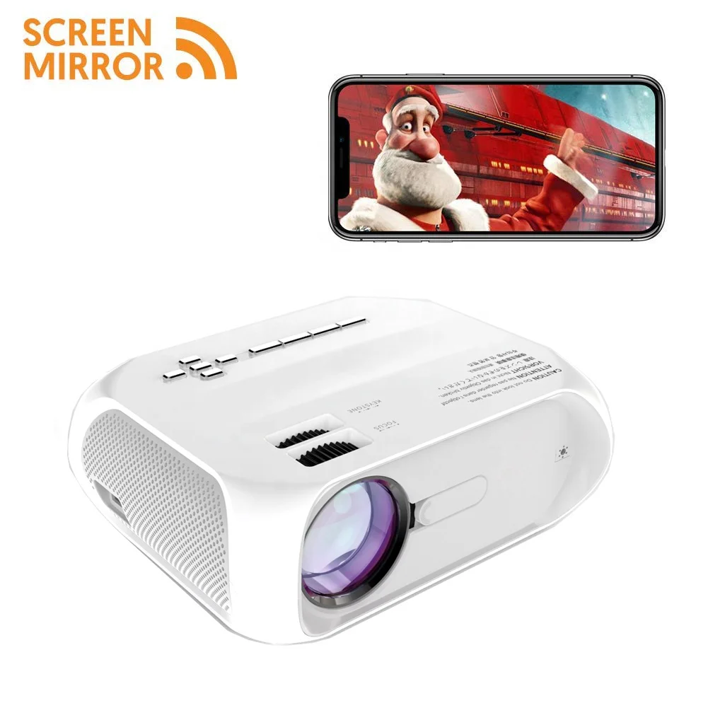 

[High Quality Wifi Version Projector ] 4500 Lumens New Design Native 720P Full HD LED LCD Mini Portable Home Theater Projector