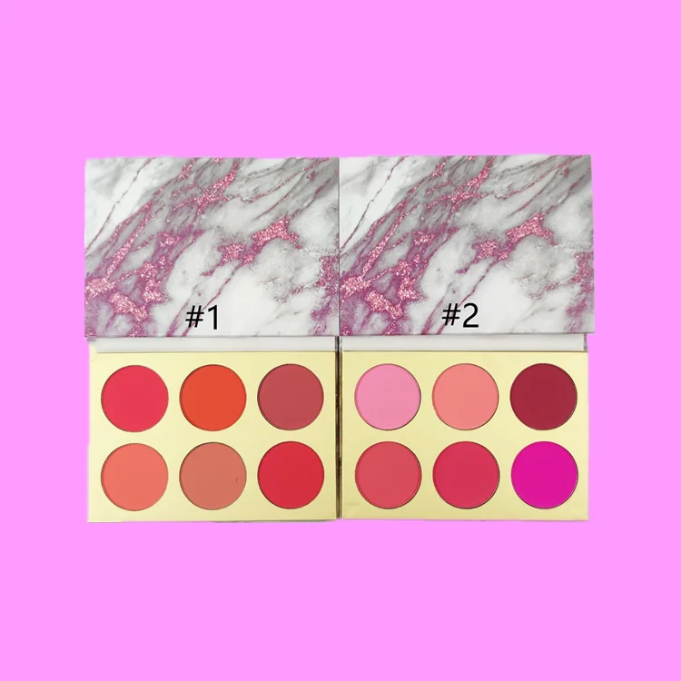 

OEM Private label 6 colors blush corrector palette