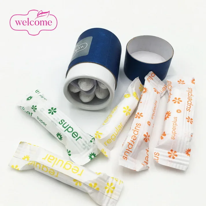 

Chlorine Free Unscented Feminine Care Health Tampon Breathable Hypoallergenic Sterile Bio Organic Tampons Private Label Cotton