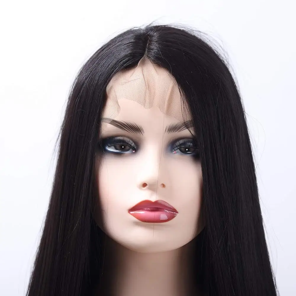 

2018 20inches good ratio natural color indian remy human hair full lace wig in dubai