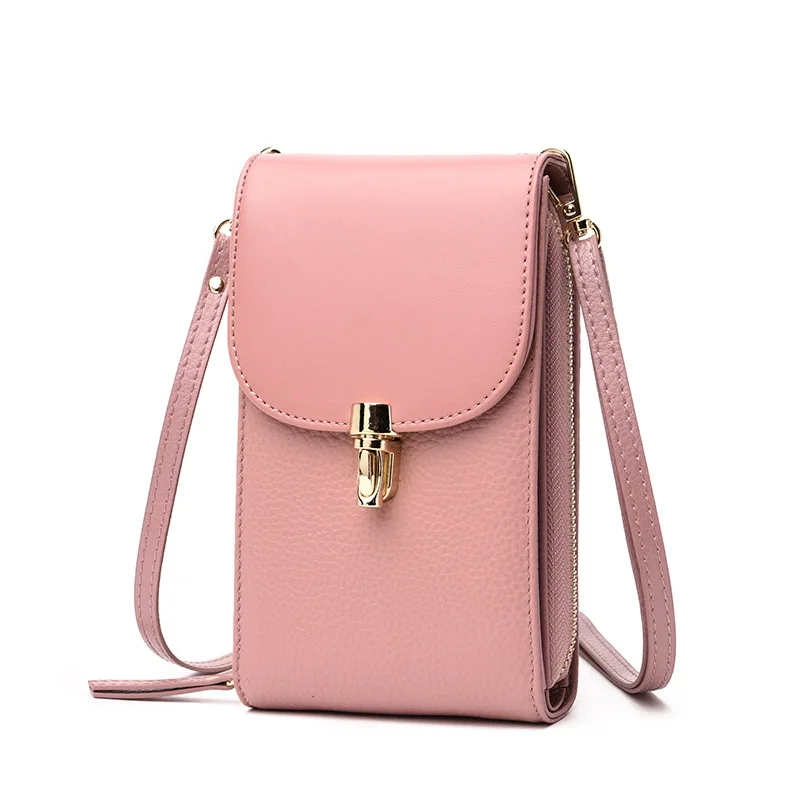 

Customize Fashion Luxury Lady Leather Wallet Large Capacity Zipper Hasp Phone Wallet, Mix