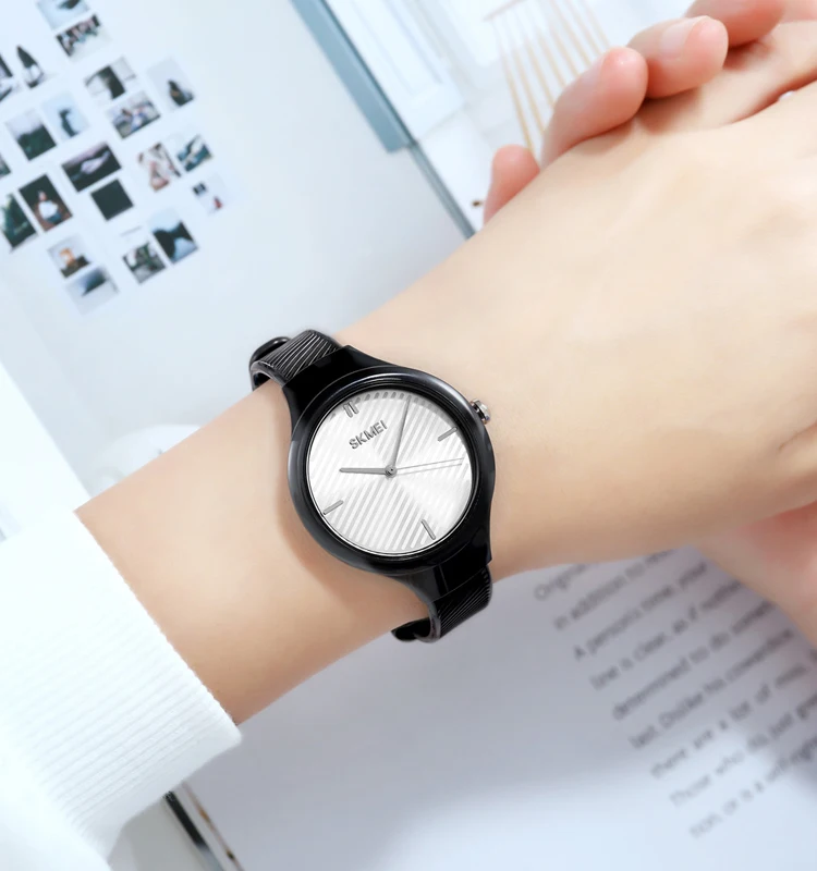 Skmei 1714 Fashion Transparent Color Women Wrist Watch description image 3