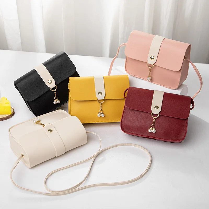 

New Sweet Lady Pattern Color Matching Crossbody Ladies mini Bags Leather shoulder bag