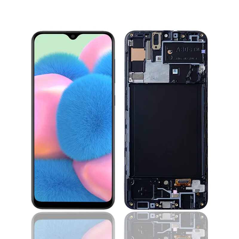 

LCD Screen For Samsung A307 A30s LCD Display For Samsung Galaxy A30s LCD Touch Screen Assembly With Frame, Black
