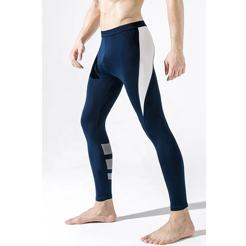 

Men Compression Tights Pants Printing Water Sports Surfing Gym Training Jogging Athletic Leggings, As picture