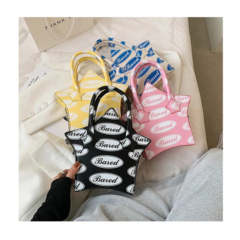 

Print Brand Women's Shoulder Bags Fashion Five-pointed Star Bags Luxury Handbags and Purses Female Designer Chain Crossbody Bags
