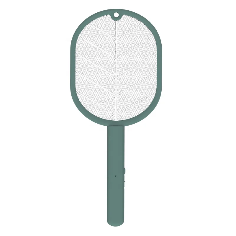 

electric racket mini mosquito swatter, Green and yellow