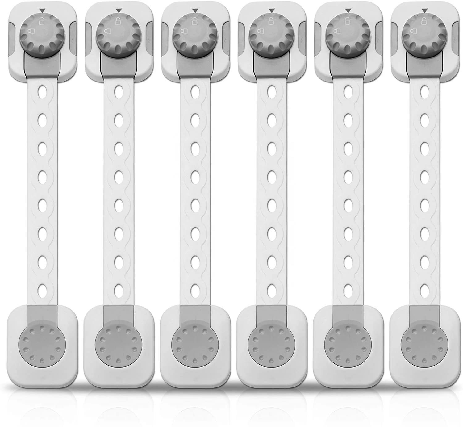 

Child Safety Strap Locks Cabinet Locks Baby Safety Lock., White+grey or customized