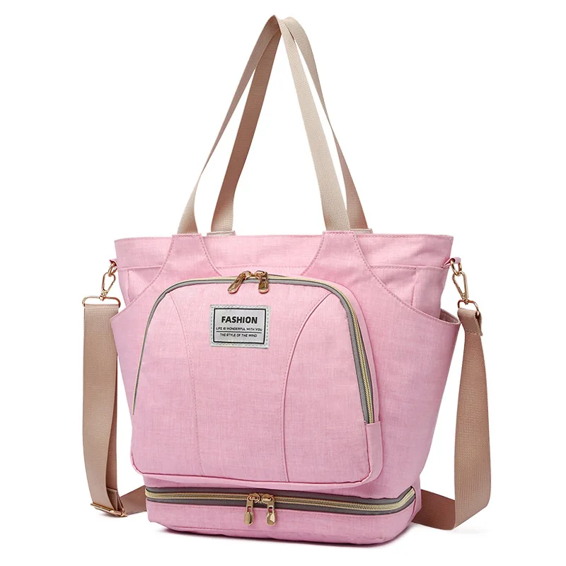 

New Stylish Large Capacity Travel Outdoor Multi-function Mummy Nappy Bag Waterproof Tote Diaper Bag for Mother and Baby Care