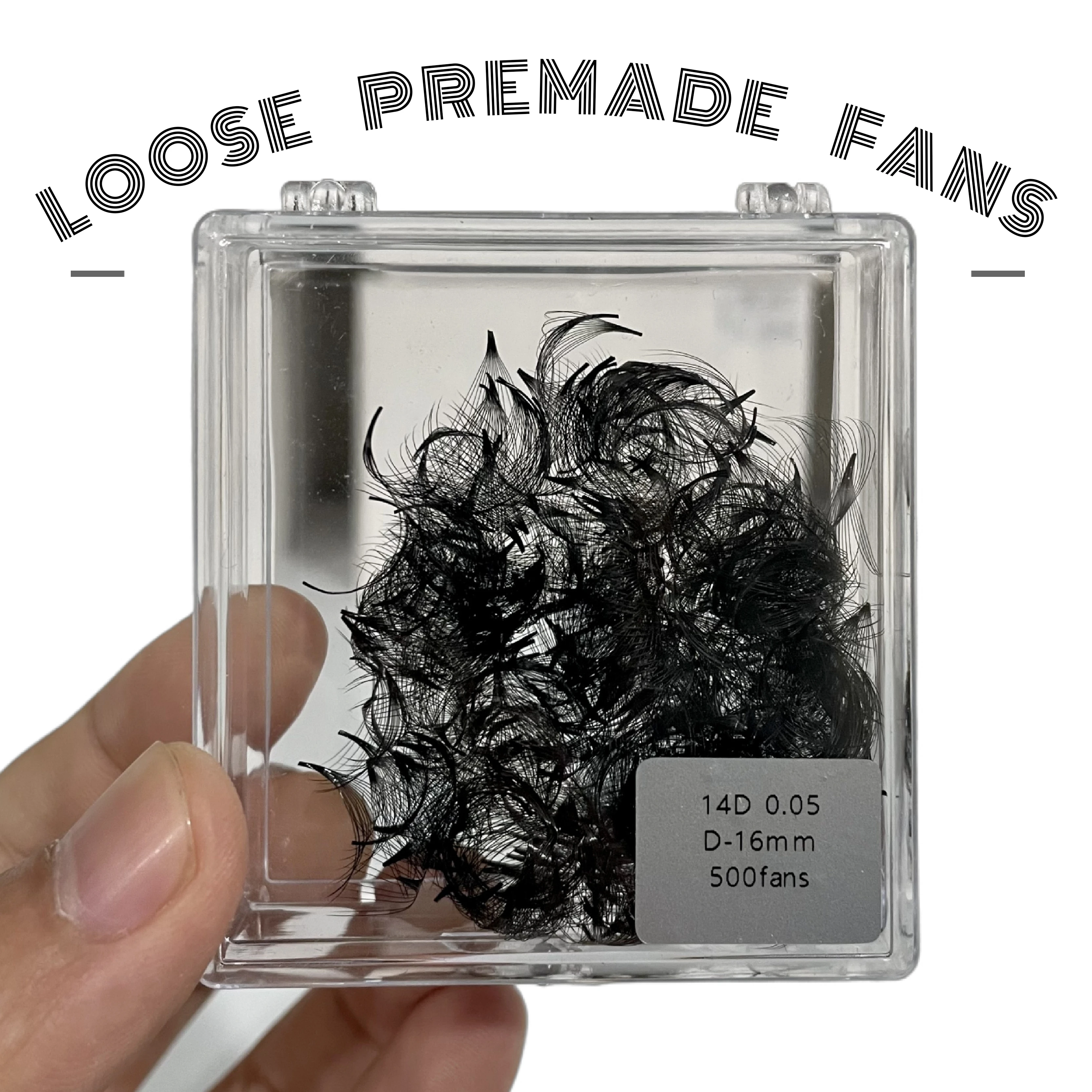 Bulk Loose Premade Fans 6D 8D 10D 12D 14D 16D 18D 20D 0.03/0.05/0.07mm 500/1000 Fans Handmade Loose Fans Eyelash Extensions