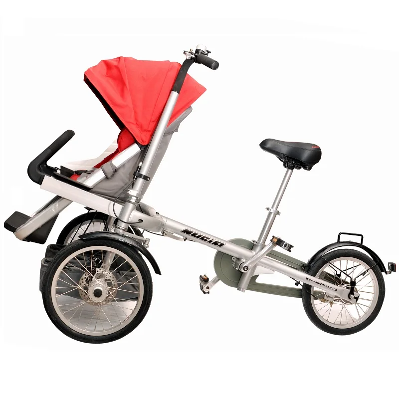 mom baby  stroller bike taga brand  travel  totem bikes  trailer bike