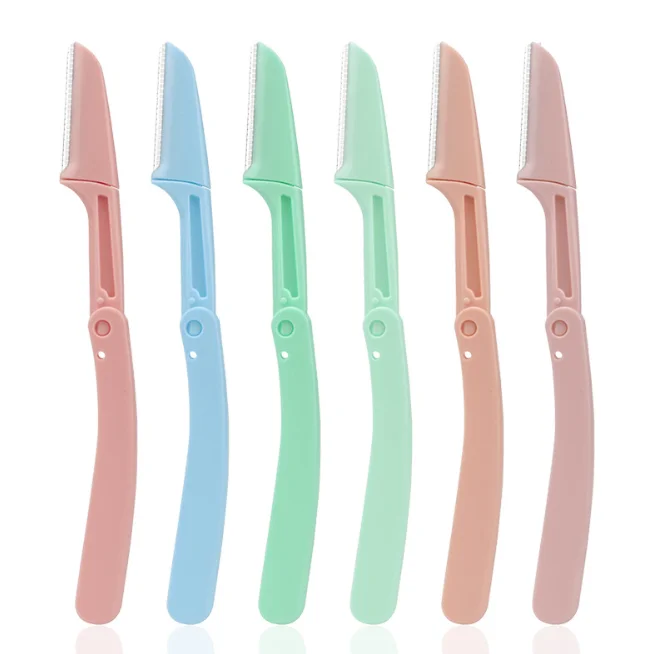 

New design portable folding eyebrow trimmer for lady safety eyebrow razor