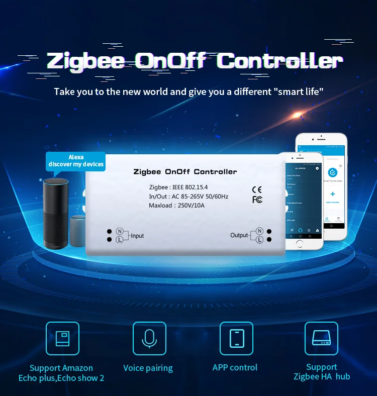 New and original 250V 10A zigbee smart relay switch that can control light , fan ,fridge and other home appliance - ANKUX.COM